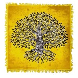 Yellow Tree of Life Alter Cloth/ Tapestry